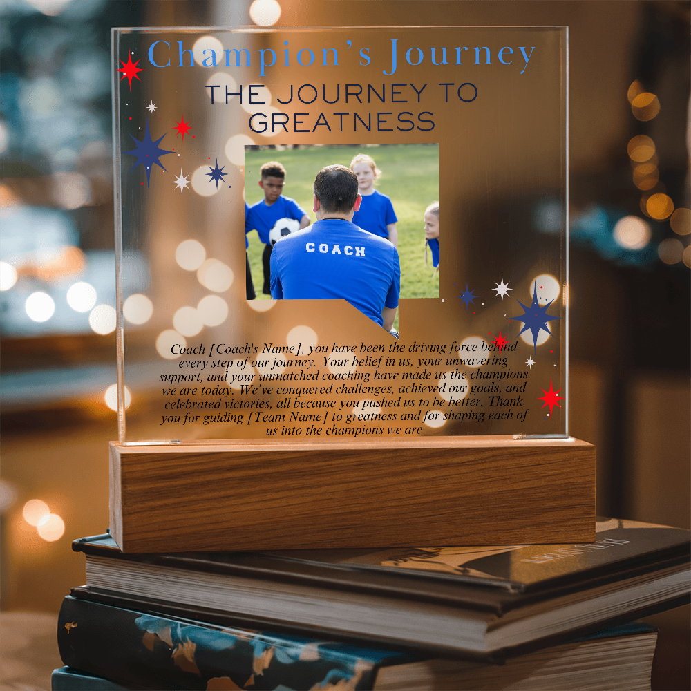 Personalized My Coach My Hero Acrylic Plaque