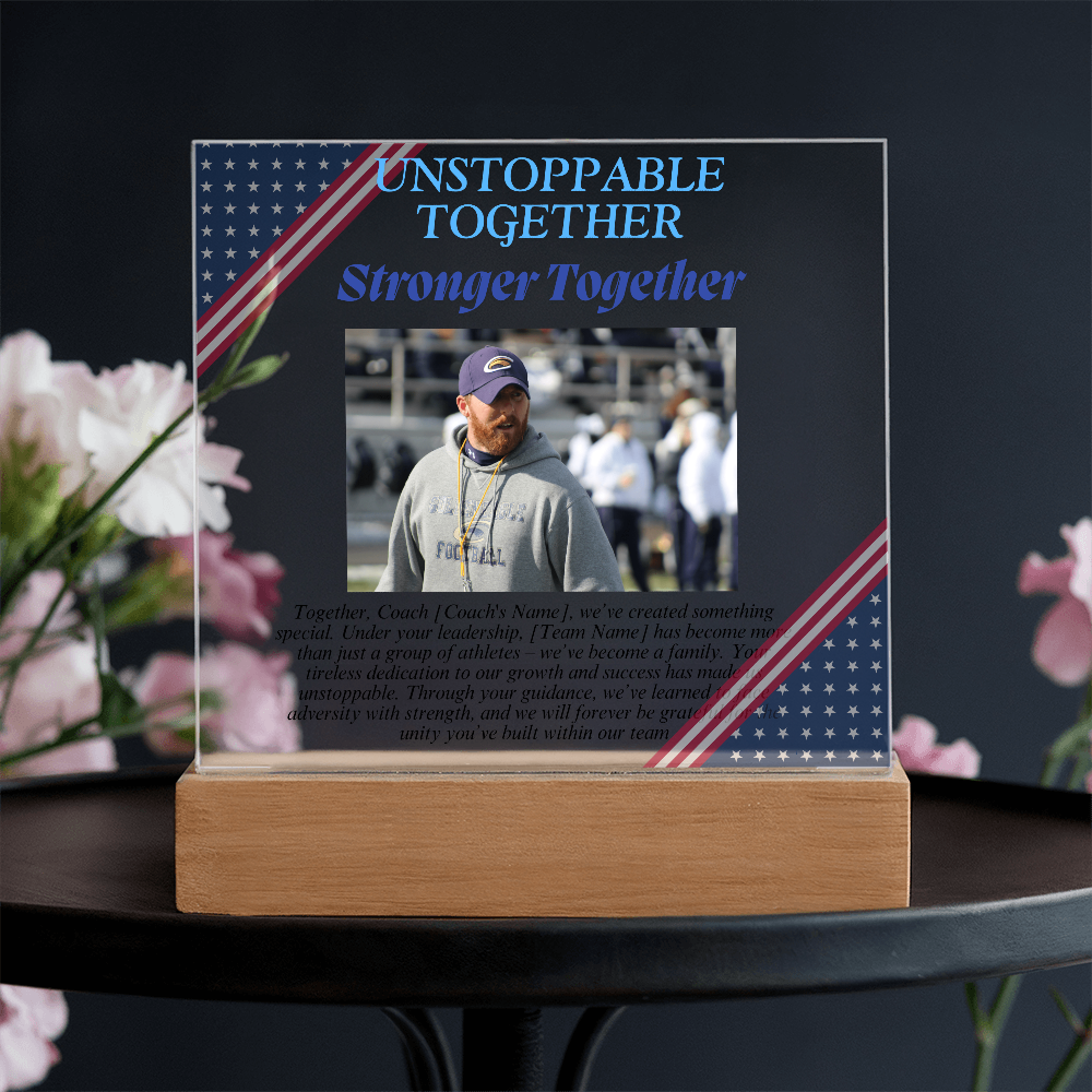 Personalized My Coach My Hero Acrylic Plaque