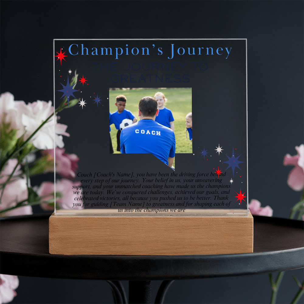 Personalized My Coach My Hero Acrylic Plaque