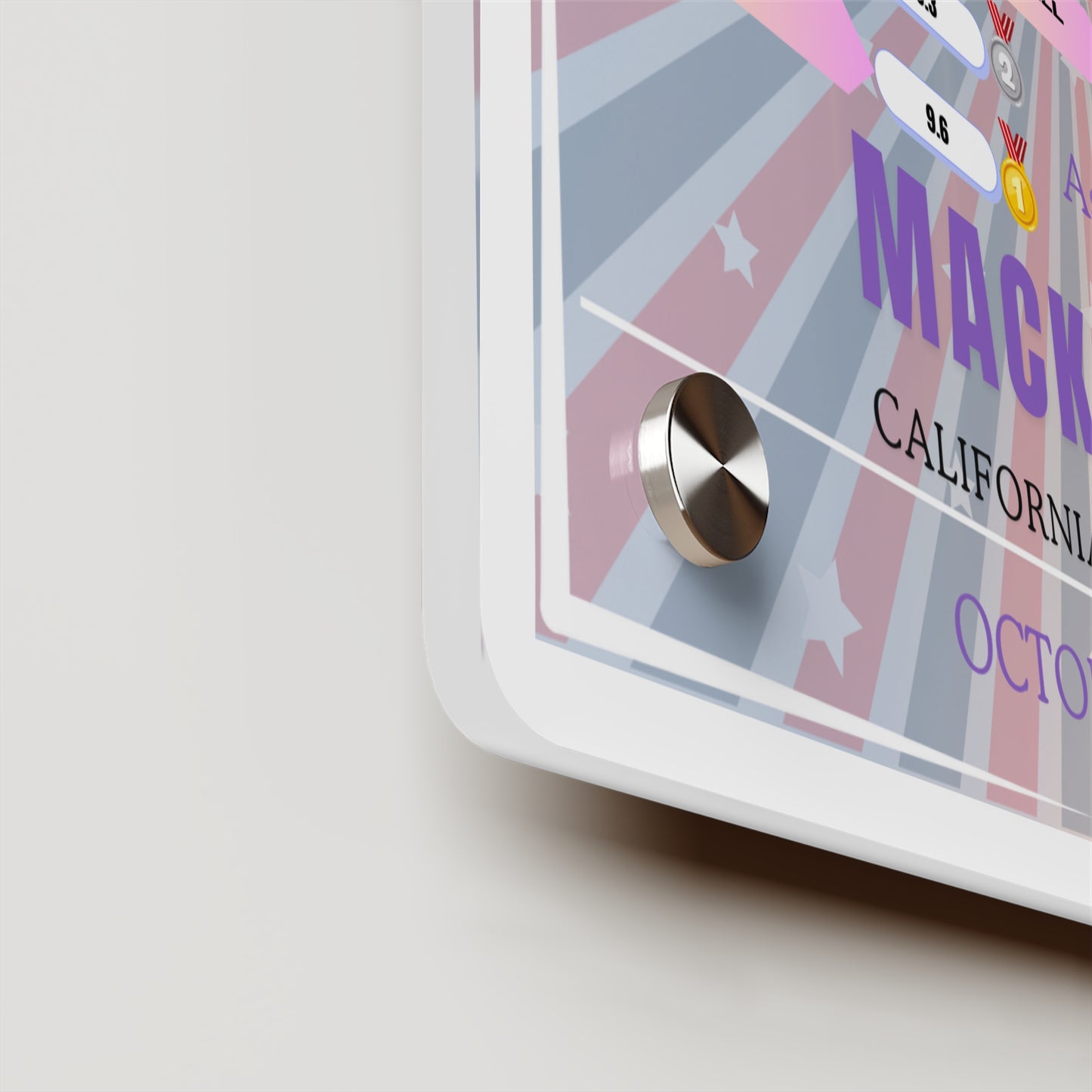 Personalized Wall Art Panel for Gymnastics Achievement