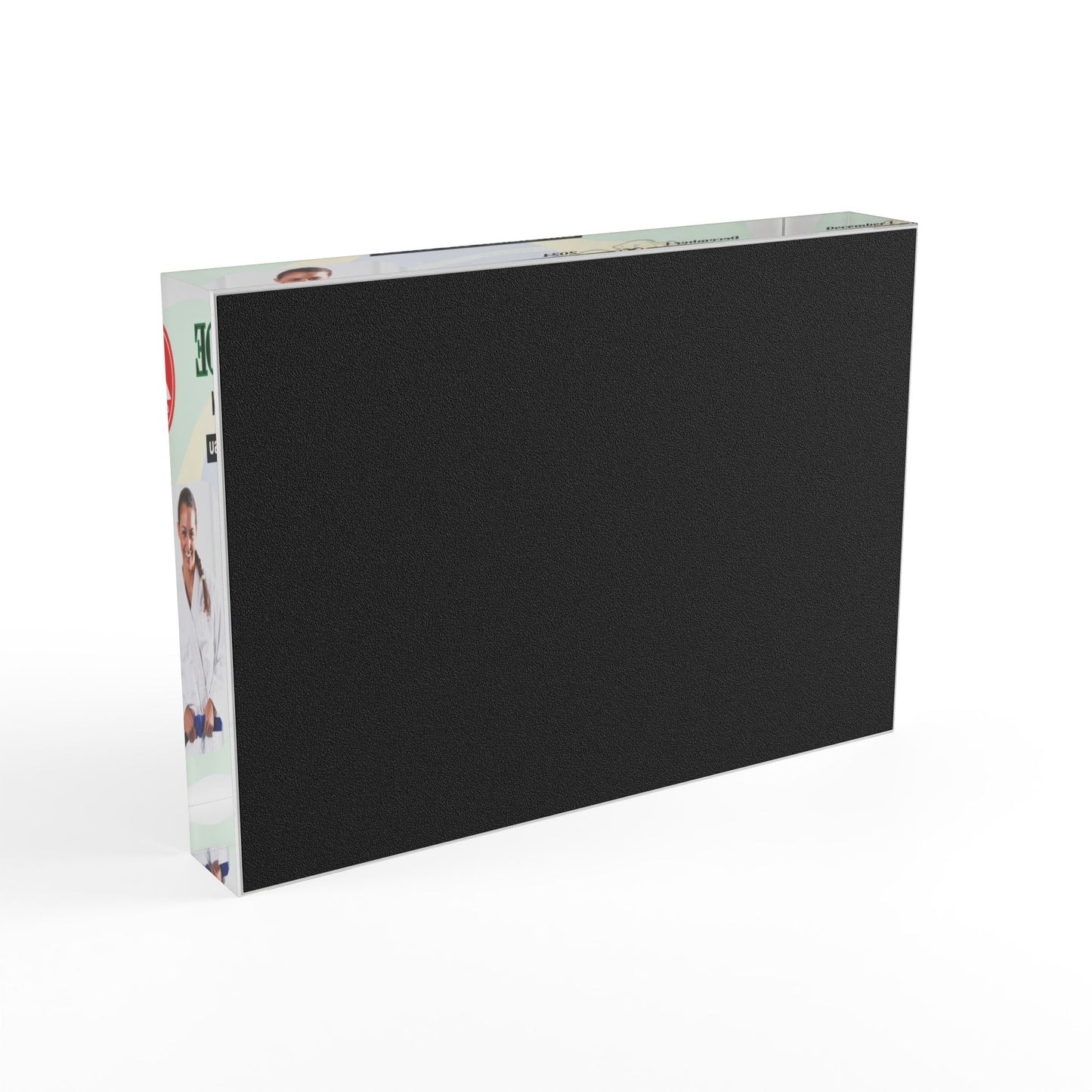 Personalized Photo Block,  BJJ, Judo Belt Promotion, Brazilian Flag Theme, Gift for Him and Her, Family Gifts