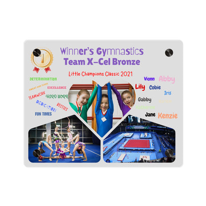 Custom Acrylic Wall Art Panel -  Gymnastics Team Competition Events