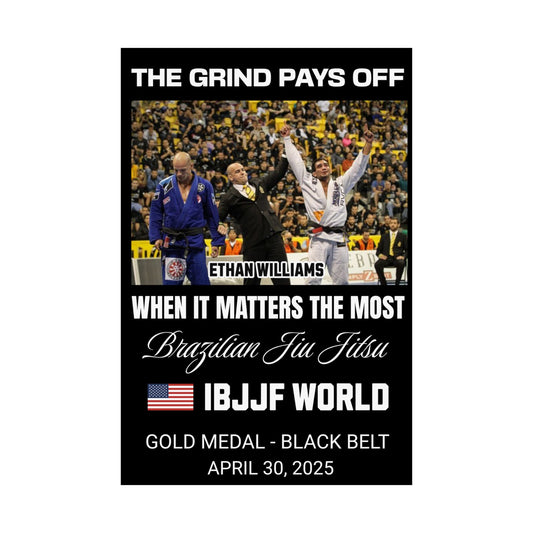 Personalized Jiu Jitsu & Grappling Tournament Win Print
