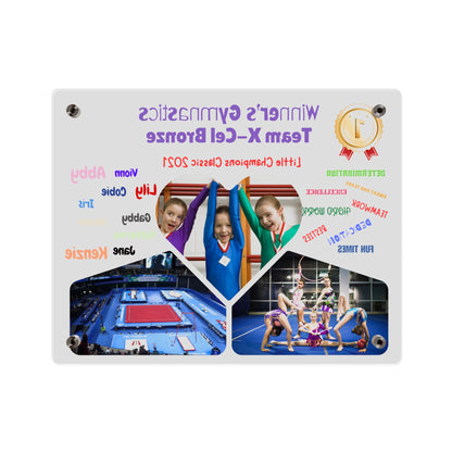 Custom Acrylic Wall Art Panel -  Gymnastics Team Competition Events