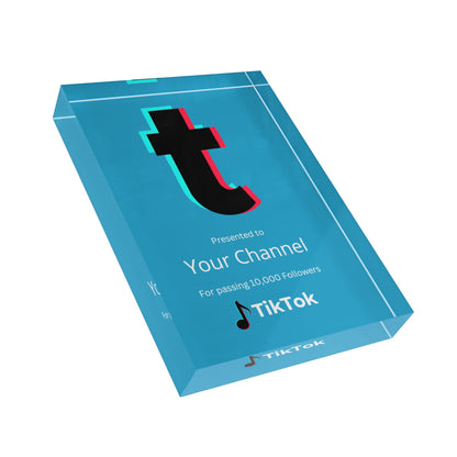 TikTok Creator Award Plaque