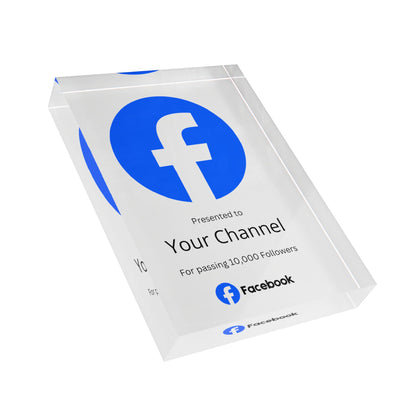 Customized Facebook Plaque Award