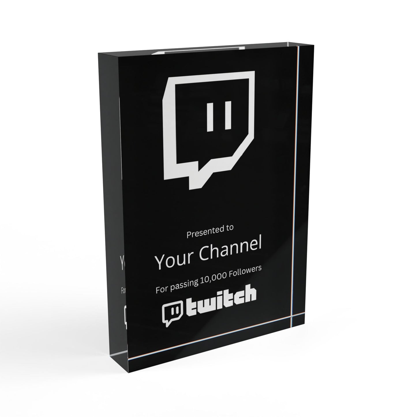 CustomizedTwitch Streamers Plaque Award