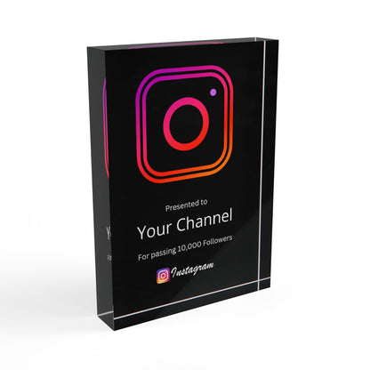 Instagram Creator Plaque Award