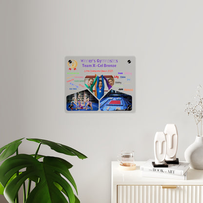Custom Acrylic Wall Art Panel -  Gymnastics Team Competition Events