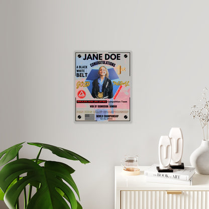 Personalized Kids Jiu-Jitsu Wall Art Panel