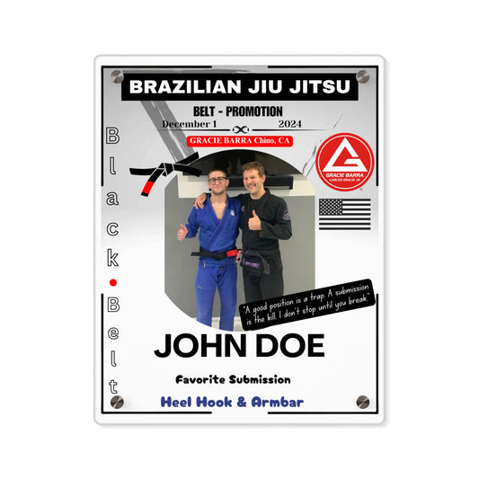 Personalized Jiu-Jitsu Wall Art Panel - Belt Promotion -Celebrate Every Step and Your Achievement- display your achievement on the wall