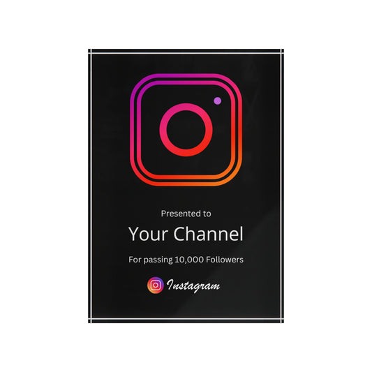 Instagram Creator Plaque Award