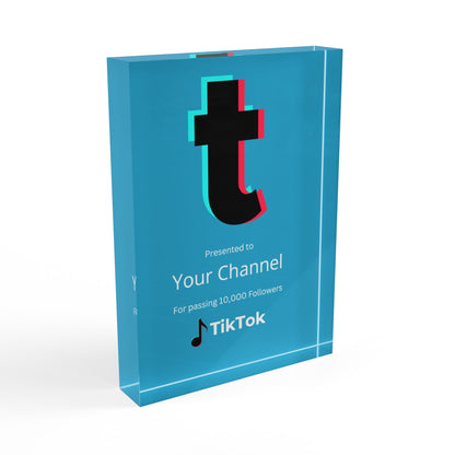 TikTok Creator Award Plaque