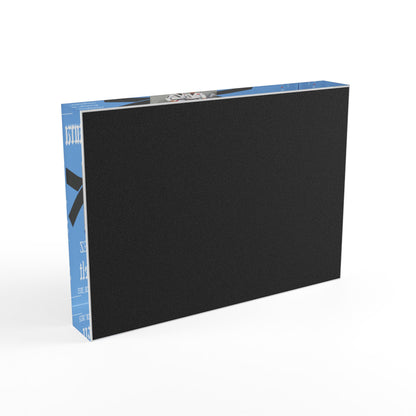 Personalized Photo Block - Martial Art - BJJ - Judo Belt Promotion Keepsake - Blue