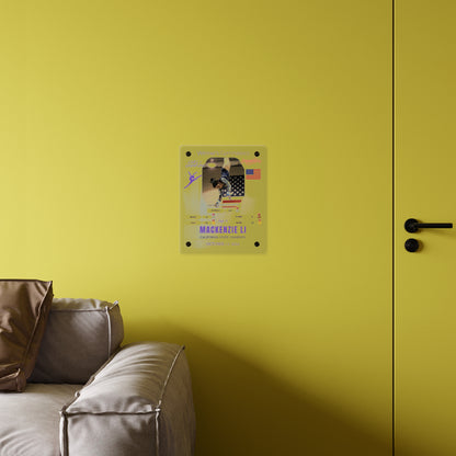 Personalized Acrylic Wall Art Panel for Gymnastics Champions