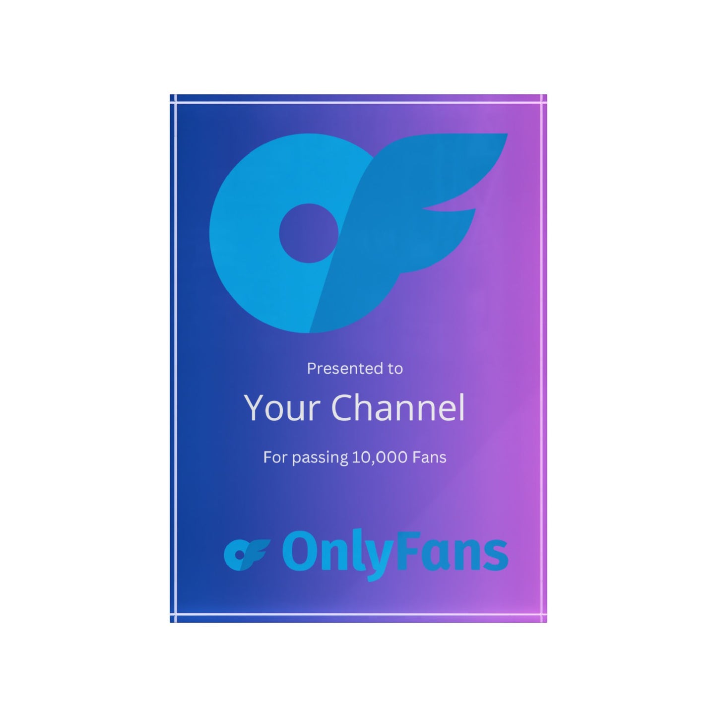 OnlyFans Acrylic Plaque