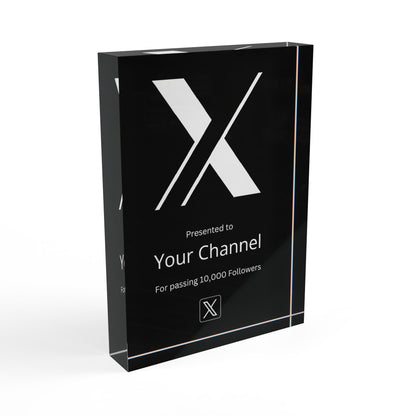 Customized X Twitter Plaque Award