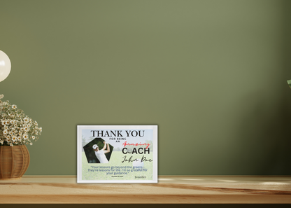 Personalized Golf Photo Block - Perfect Gift for Coaches and Golf Lovers