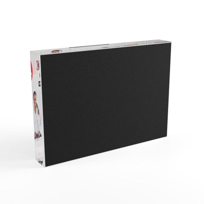 Personalized BJJ, Judo Belt Promotion Photo Block, Hearts Theme, Gift for Him and Her, Family Gifts