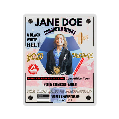 Personalized Kids Jiu-Jitsu Wall Art Panel