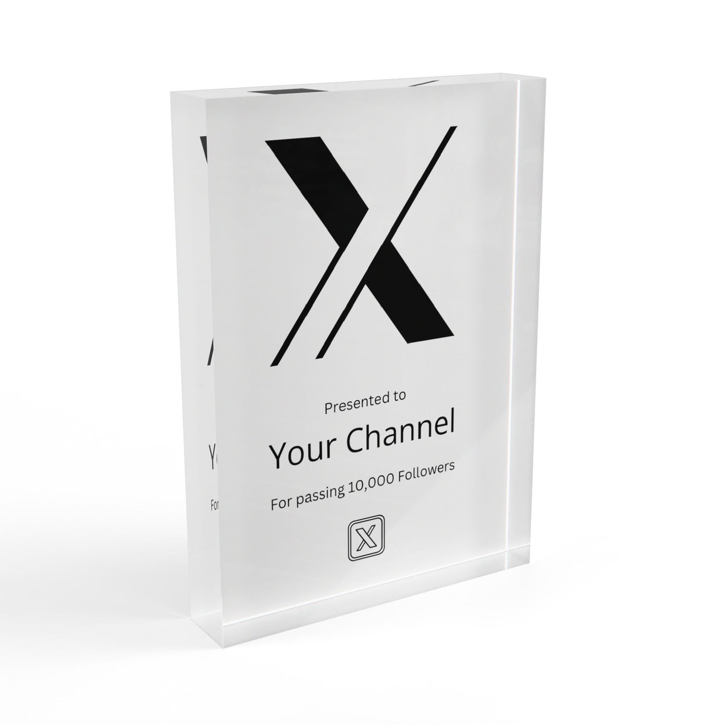 Customized X Twitter Plaque Award