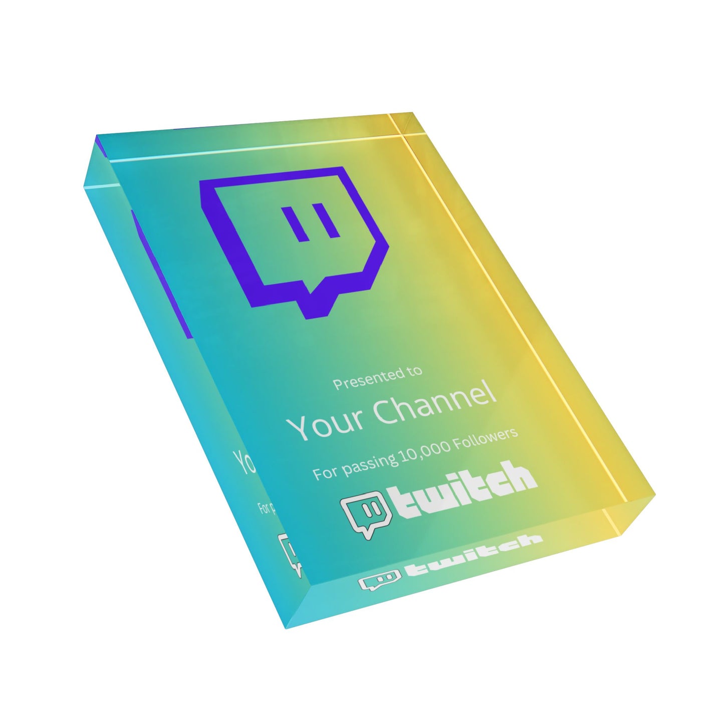 CustomizedTwitch Streamers Plaque Award