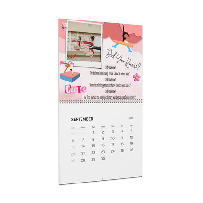 Personalized 2026 Gymnastics Wall Calendar — Custom Photo & Events