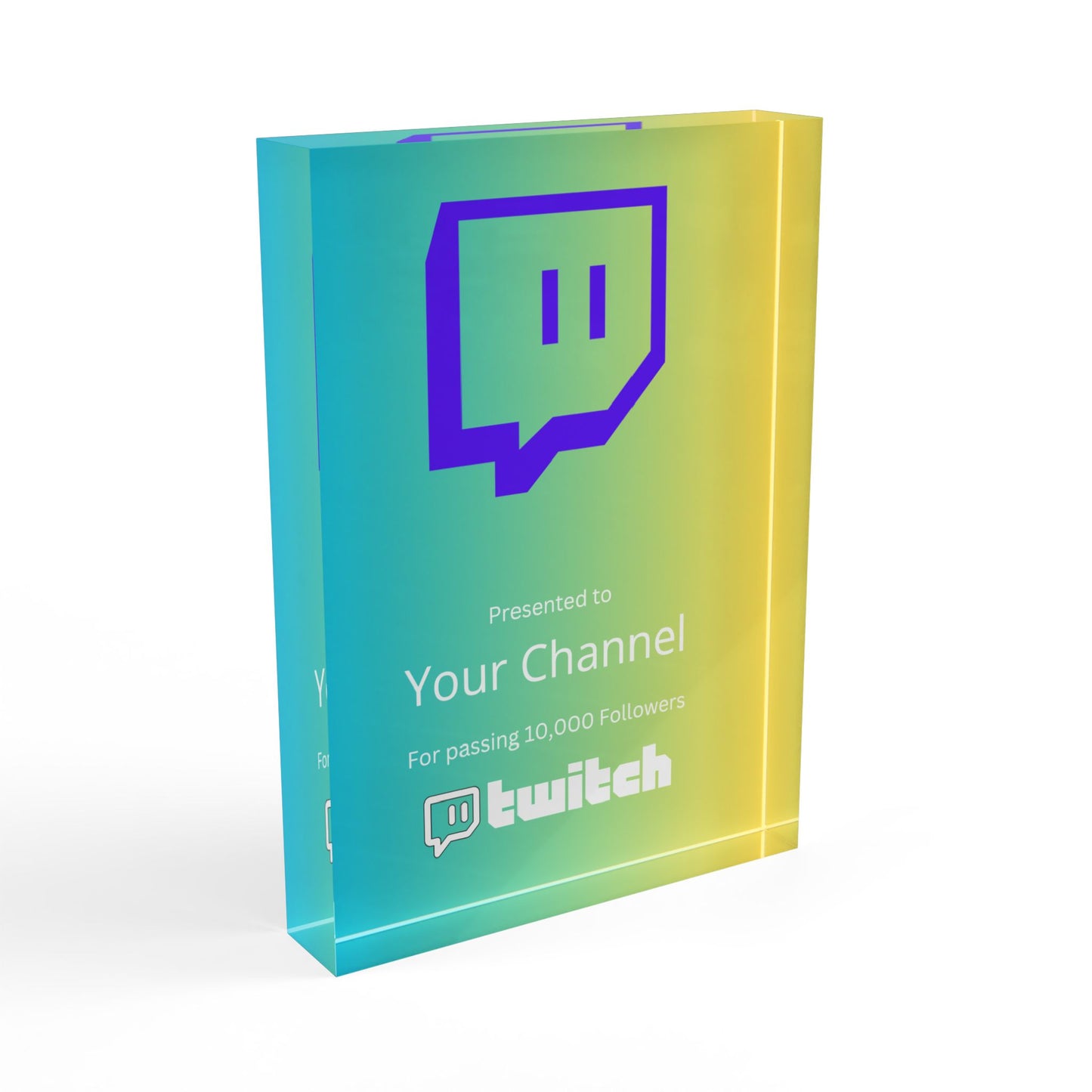 CustomizedTwitch Streamers Plaque Award