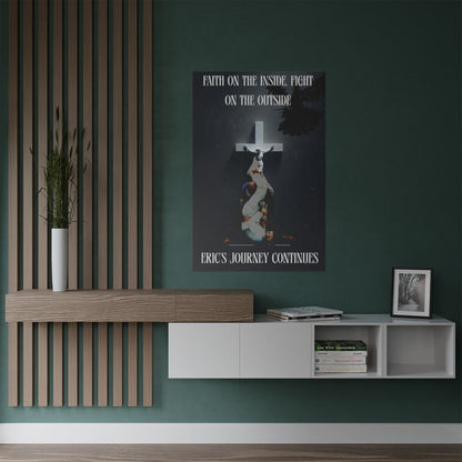 Personalized Poster Print with God and Jiu Jitsu Design