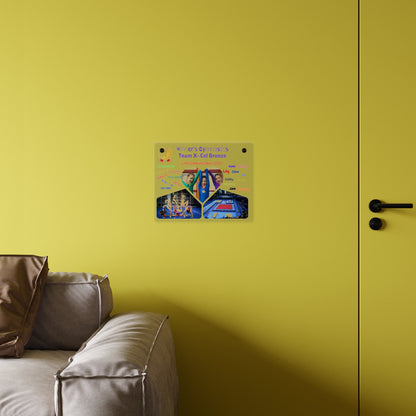 Custom Acrylic Wall Art Panel -  Gymnastics Team Competition Events