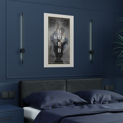Personalized Poster Print with God and Jiu Jitsu Design