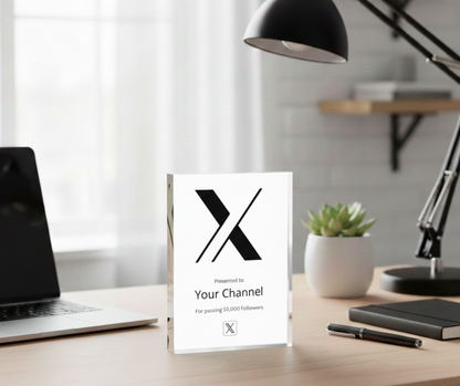 Customized X Twitter Plaque Award