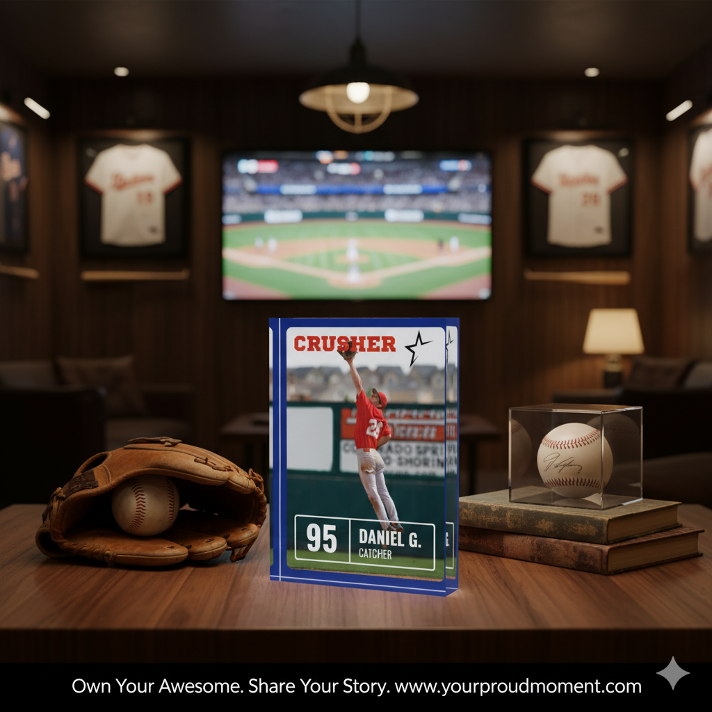 Baseball Card Photo Block - Crusher Design
