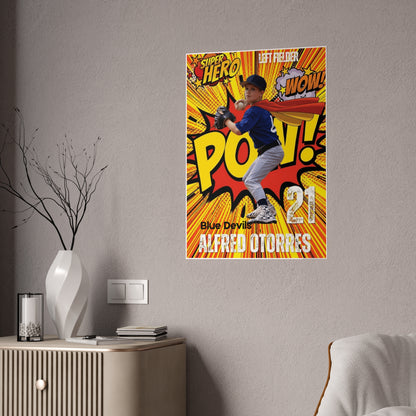 Gloss Posters - Personalized Superhero Pow Design