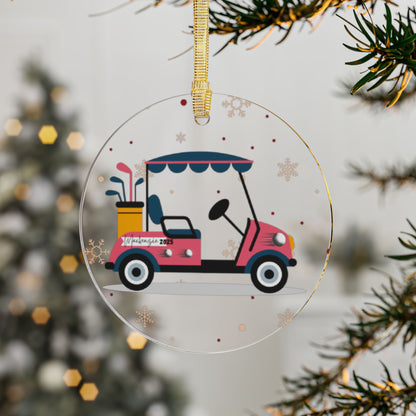 Personalized Golf Cart Acrylic Ornaments