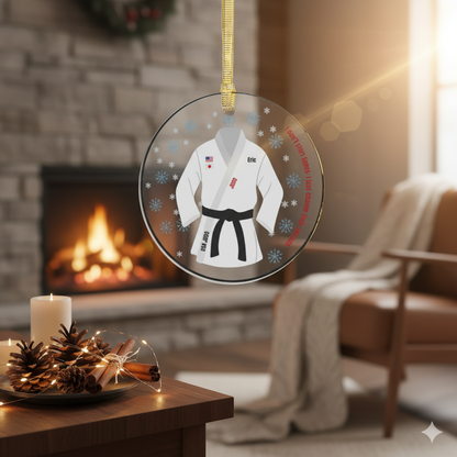 Personalized Judo/BJJ Christmas Ornaments - Acrylic