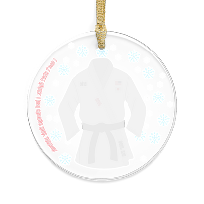 Personalized Judo/BJJ Christmas Ornaments - Acrylic