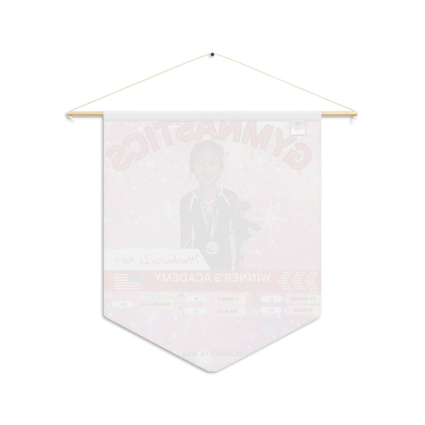 Personalized Gymnastics Pennant Banner - Award Ceremonies