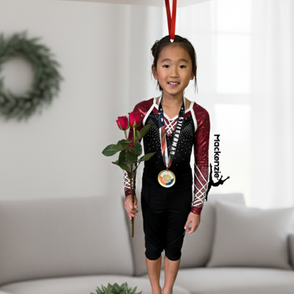 Custom Cut Gymnastic Photo Acrylic Ornament