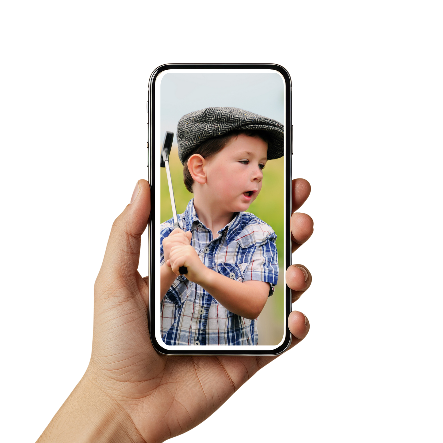 Personalized Golf Ball with Tee Ceramic Ornament