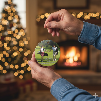 Personalized Golf Trip Ceramic Ornament