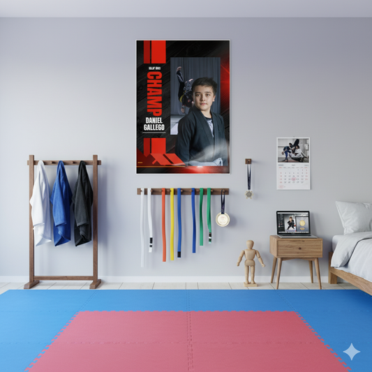Personalized Champ BJJ Poster - Gloss Posters