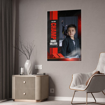 Personalized Champ BJJ Poster - Gloss Posters