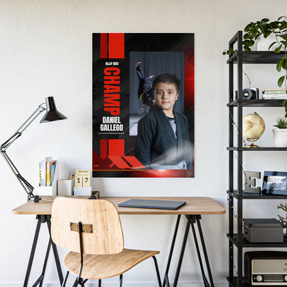 Personalized Champ BJJ Poster - Gloss Posters
