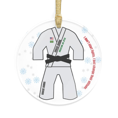 Personalized Judo/BJJ Christmas Ornaments - Acrylic