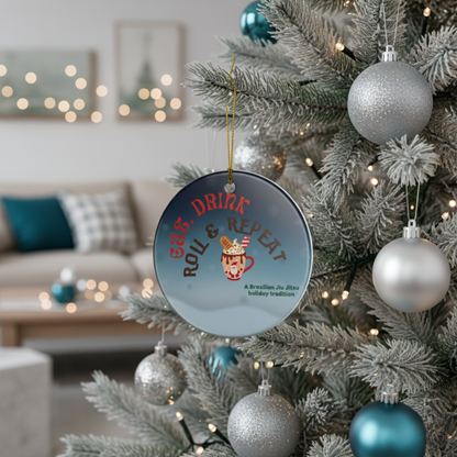 Ceramic Ornament - Jiu Jitsu Eat, Drink and Roll