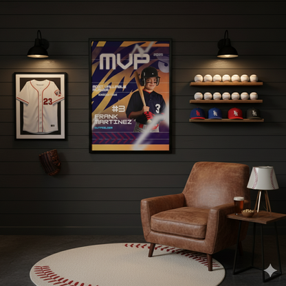Personalized MVP Baseball Posters