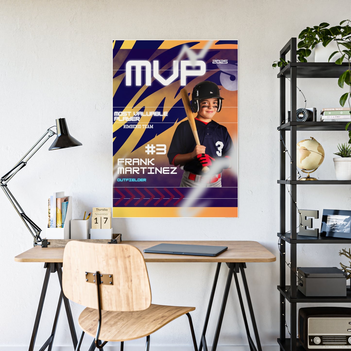 Personalized MVP Baseball Posters