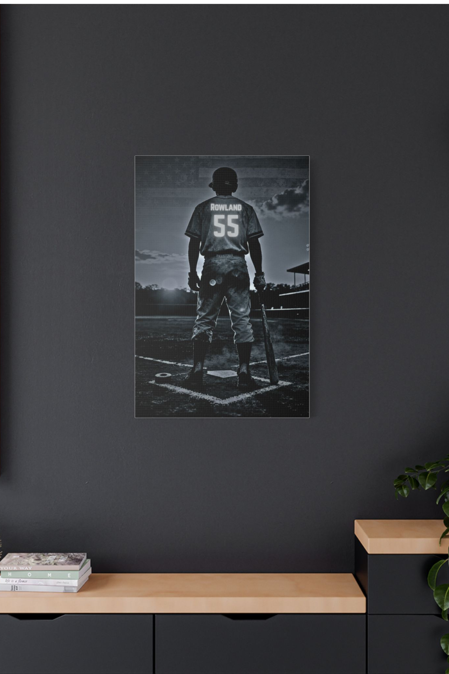 Personalized Baseball Canvas