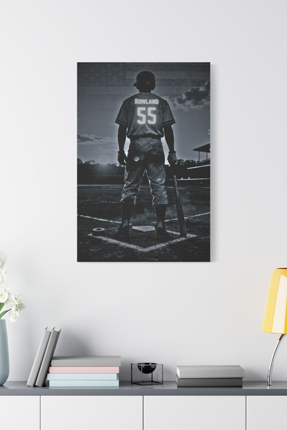 Personalized Baseball Canvas